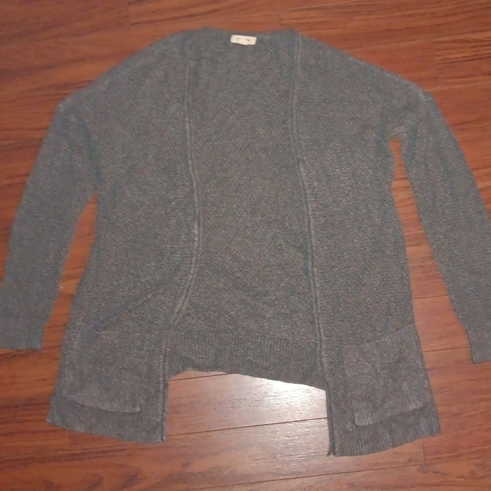 GARAGE GRAY KNIT CARDIGAN